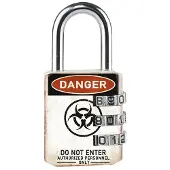 Master Lock Hangslot Masterlock 3-cijfer combinatie 30mm danger motief