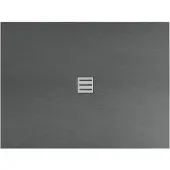 Alvoro Rock Douchebak 80x80cm Acryl Met Antislipstructuur - Mat Antraciet - Acryl - Douche, Douchebakken - 5404024117808