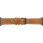 dbramante1928 Copenhagen Apple Watch 42/44/45 mm Leren Bandje Bruin/Space Gray