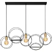 Lucide CIRCLE - Hanglamp - 3xE27 - Zwart
