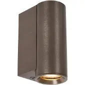 Lucide DUPLA - Wandspot / Wandlamp - 1xGU10 (MR11) - Roest bruin
