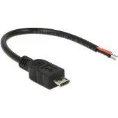 DeLOCK Micro USB verloopkabel - Micro USB B male naar Open einde