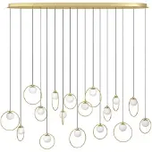 Eglo Hanglamp Portocolom Messing 17-lichts Ovaal