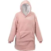 Unique living Oversized Fleece Hoodie Oudroze Roze