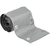 DeLOCK Cable protection sleeve with snap button fastener heat-resistant 2 m x 20 mm grey / black