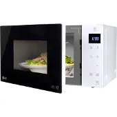 LG – MS 23 NECBW Solo Magnetron – 476 x 272 x 346 mm – Voorzien Van 1000 Watt Vermogen En Smart Inverter Technologie En 28 Automatische Programma's – Voor Keuken En Bijkeuken – Wit En Zwart Metaal En
