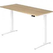 Hjh OFFICE PRO XBHM 19 WW - 180 x 80 Eiken Tafelhoogte I Elektrisch in hoogte verstelbaar