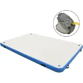 vidaXL Vlot opblaasbaar 200x150x15 cm blauw en wit