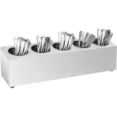 vidaXL Porte-couverts 5 grilles Rectangulaire Acier inoxydable 51228