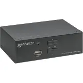 Manhattan 153546 KVM-schakelaar 2/1 DisplayPort USB