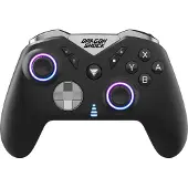 DragonShock - NEBULA PRO - Zwarte gamingcontroller met peddels Bluetooth compatibel met Nintendo Switch/Switch Lite/Switch OLED/PS3/PC/Android - RGB - 6-assige sensor - Turbomodus - 550mAh