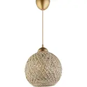 Opviq Verlichting - Kroonluchter Luna - Zilver Plastic - Afmetingen 22x22x54cm