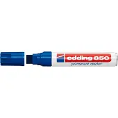 Edding 850 permanent marker, wigvormige punt 5-16 mm, blauw, 5 stuks