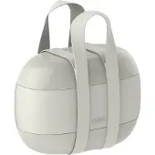 Alessi Lunchtrommel FOOD A PORTER, 2 trommels, grijs,