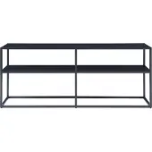En.casa TV-tafel 'Solund', 120x30x46 cm, zwart, staal