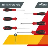 Wiha Schroevendraaierset 362K6SO | 6-delig TORX | meercomponentengrepen | ronde kling | 1 stuk - 07155 - 07155