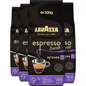 Lavazza Espresso Barista Intenso Koffiebonen - Koffie Blend van Robusta en Arabica Bonen - Intensiteit 9/10 - 4 x 500 gram