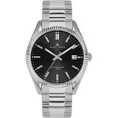 Jacques Lemans Kwartshorloge Derby Horloge, herenhorloge, dameshorloge, roestvrijstalen band, tot 10 bar waterdicht.