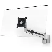 Durable Monitor muurbevestiging Duurzaam, met arm, voor 1 display 21-27", tot 8 kg, VESA, draaibaar & kantelbaar, metallic zilver