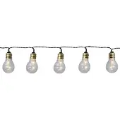 Star Trading Vijflamps LED-lichtketting Glow Battery
