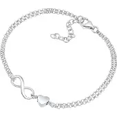 Elli Armband 'Herz' zilver