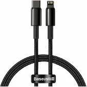 Baseus - USB - Type C - Lightning-kabel snelladen Stroomvoorziening - 20 - W - 1 - m - zwart - (CATLWJ-01)