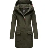 MARIKOO dames softshelljas – Mayleen, waterafstotend met capuchon
