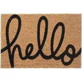 Relaxdays Deurmat kokos "Hello"