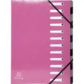 Exacompta IDERAMA Harmonika Sorteermap - 12 indelingen - Roze - 53928E