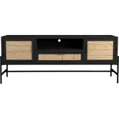 Dutchbone Sideboard Yasu Black (Beige, 148x60x38cm)