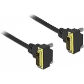 DeLOCK DVI-D Dual Link monitor kabel - 2x haaks - verguld / zwart - 5 meter