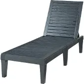 Casa.pro Ligbed Ateleta 172x58x73,5 cm zwart gestructureerd