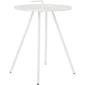 En.casa Tuintafel Fosen rond 55xØ42 cm wit []