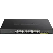 D-Link 28-poorts Smart Managed Gigabit Stack Switch (DGS-1250-28XMP) [24-poorts Gigabit, PoE+, 370W, 4x SFP+].