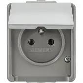 Siemens 5UB4741 Wandcontactdoos Delta Grijs Schakelmateriaal 1 stuk(s)