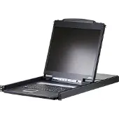 Aten CL1308N-ATA-GG 8-Port PS/2-USB VGA 19" LCD KVM-switch met Duits toetsenbord