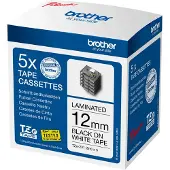 Brother Economy pack: 5x Tze-231M tape cassette, zelfklevend, 8 m x 12 mm, zwart