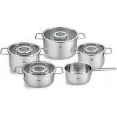Fissler Pure collection pannenset met glazen deksel 5 delig