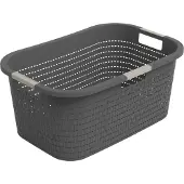 Rotho - Wasmand 40L - Country Antraciet