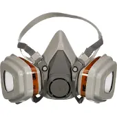 3M Stofmasker 6003KIT-1, type A2P3, tegen organische dampen, met vervangbare filters, herbruikbaar, grijs, 1 stuk