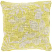 Unique living sierkussen keoni lemon yellow -45x45cm