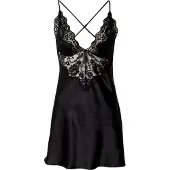Hunkemoller Negligé 'Mya' zwart