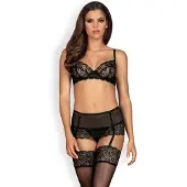 Obsessive Contica Jarretel Set Zacht en Delicaat