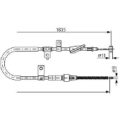 Bosch 1 987 482 258 Handremkabel