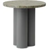 Normann Copenhagen Bijzettafel Dit Table Grey Travertine Silver