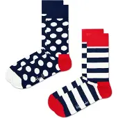 Happy socks Sokken '2-Pack Big Dot Socks' donkerblauw