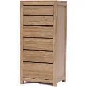 Tower Living Corona - Chest of 6 drawers (Naturel, 60x130x46cm)