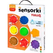 Tullo Sensorische ballen zonder gat- Set van 8- 0m+ 0+ maanden 0+ maanden