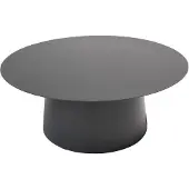 Qopps Koffietafel Okios - 90 cm - Aluminium - Rond -