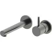 Wiesbaden Wastafelkraan inbouw style mengkraan 1-hendel gunmetal